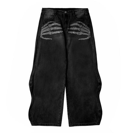 'phantom' Claw Baggy Denim Jeans