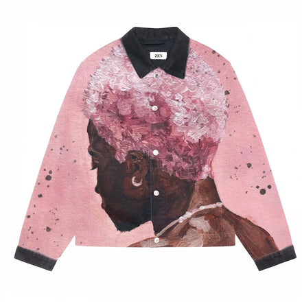 'pink cloud' Denim jacket