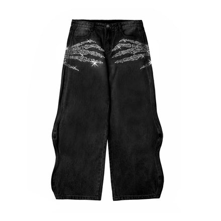 'phantom' Claw Baggy Denim Jeans